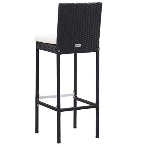 vidaXL Gartenbar Set 7-TLG. mit Auflagen Theke Bar Tresen Gartentheke Bartisch Stehtisch Barhocker Barstuhl Gartenmöbel… – Bild 7