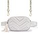 Stylish Quilted Waist Fringe Fanny Packs Belt Cross body Shoulder Bag Purse For Travel