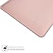 WALNEW Sleeve Case Bag for 13-inch MacBook Air with Apple M1 Chip/2018-2020, MacBook Pro M1 Chip/2016-2020, Soft PU Leather MacBook Cover with Built-in Mouse Pad and Dual Pockets, Pink