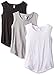 Alternative Women's The 3 Luxe Crew Cap Sleeve Shirt Set, Black/Grey/White, M