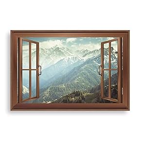 Framed Canvas Wall Art for Living Room, Bedroom Mountain View Canvas Prints for Home Decoration Ready to Hang - 16x24 inches