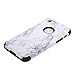 iPhone 7 Case, AOKER [Marble Design] Slim Dual Layer Anti-Scratch &Fingerprint ShockProof Clear Bumper Matte TPU Soft Rubber Silicone Protective Case Fit for Apple iPhone 7 4.7 inch (Black)