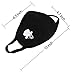 Accmor 6 Pack Black Anti-Dust Cotton Mouth Face Masks, Washable Mouth Cover for Man and Woman Halloween