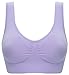 taigee 3 Pack Womens Wirefree Sleep Bra X-Large Blue/Pink/Light Purple