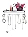 Mango Steam Wall-mounted Jewelry Organizer Shelf (17 Inch, Black)