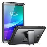 Samsung Galaxy Tab A 10.1 Case, YOUMAKER Heavy Duty Kickstand Shockproof Protective Case Cover for Galaxy Tab A 10.1 inch (2016 Version) with Built-in Screen Protector (Black/Black)