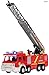 Memtes® Electric Fire Truck Toy with Lights and Sirens Sounds, Extending Ladder and Water Pump Hose to Shoot Water, Bump and Go Action