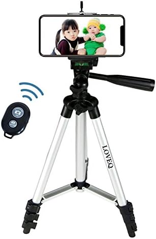 LOVEQ Lightweight Camera Cell Phone Tripod with Bag with Remote