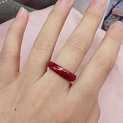 CJIAYUJEW FengShui Cinnabar Ring, Red Cinnabar Feng