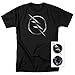Popfunk The Flash TV Series Zoom Logo T-Shirt & Stickers (Medium, Black)