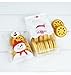 Christmas Treat Bags,Fashionclubs 100pcs/set OPP Flat Cello Cellophane Christmas Cookie Bakery Candy Biscuit Bags,Gift Wrapping Packaging Bags With Sealing Stickers
