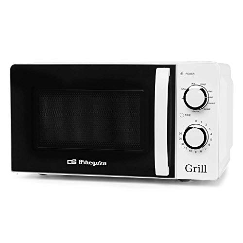Orbegozo Mig 2130 Microonde Con Grill Con 20 Litri Di Capacità, 5 Livelli Di Funzionamento E 3 Funzioni Combinate, Timer Fino a 30 Minuti, 700-900 W, Bianco