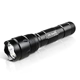 ThorFire Redesigned WF502B 540 Lumens LED Flashlight Cree XM-L2 EDC Torch Clip 3 Modes Use 18650 Battery Not Included
