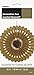 Solid Gold Hanging Tissue Paper Fan - 16'' (1 Count) - Perfect For Parties & Home Decor