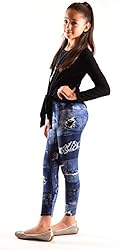 Dinamit Jeans Girls Fun Printed Leggings Denim