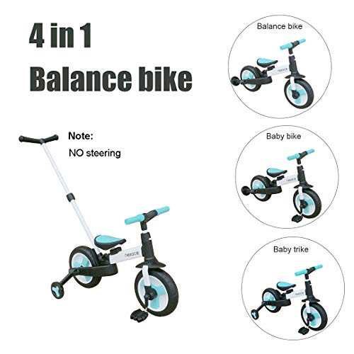 nexace Kids Balance Bike,Toddler Bike with Foldable Training Wheels