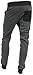 Casual Fleece Jogger Pants Active Elastic Urban Biker Slim Fit VW500 (Medium, VW5015)