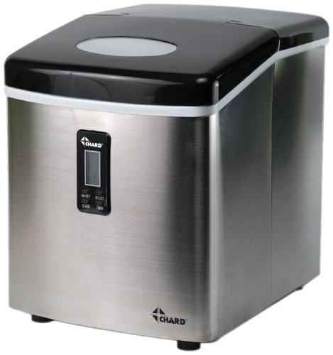 Chard IM-12SS, Ice Maker with LCD Display, Stainless Steel, 