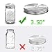 6pcs Pack 304 Stainless Steel Wide Mouth Mason Jar Lids with Straw Hole, Including 6pcs Stainless Steel Straws and 1pcs Cleaning Brush, Compatible with Ball & Kerr Mason Jars
