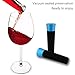 LP Wine Stoppers，Also for Champagne and Beverage Bottle,Ideal Wine Gift,Set of 3（Red，Blue，Sliver）