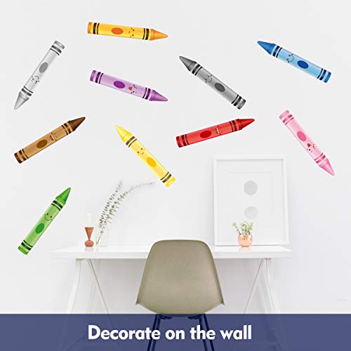 Crayon Wall Decals 10 Color Sticker For School Classroom Art Room Decoration Pricepulse