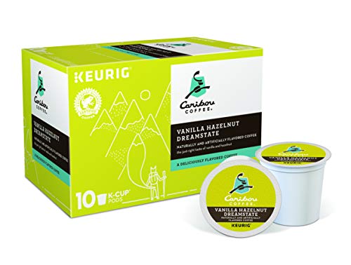 Caribou Coffee Vanilla Hazelnut Dreamstate Single Serve K-Cup Pod Flavored Coffee, 60 Count