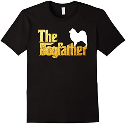 Mens Samoyed Dogfather T Shirt - Samoyed shirt XL Black