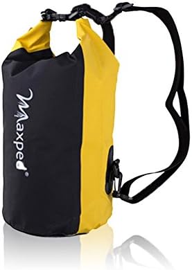 HOAEY Dry Bag Multipurpose Waterproof Backpack Strong Handle And Straps 25L / 35L Good For Kayaking / Boating / Canoeing / Fishing / Rafting / Swimming / Camping (Yellow, Medium (35L))
