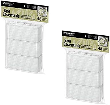 Graham Professional Products Spa Essentials Disposable Headbands, 48 Count (2 Pack)