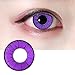 Cosplay Eyes Multi-Color Contact Lenses Cosplay Eyes Cute Colored Charm and Attractive Blends Cosmetic Makeup Eye Shadow (Purple)