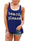Alvaq Casual Basic Cotton Sleeveless Tank Tops Blouse For Women Casual Plus Size Large