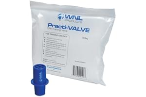 WNL Products 5000TV Practi-Valve CPR Training Valve Fits All WNL Adult Child and Infant Training Masks (10 Pack)
