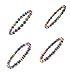Magnetic Rainbow Simulated Hematite Sexy Rhinestone Anklet for Women