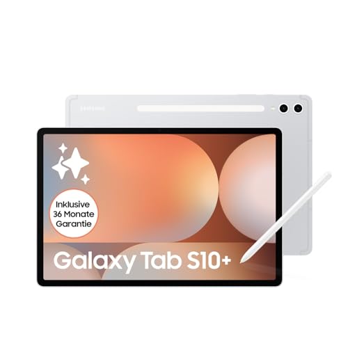 Samsung Galaxy Tab S10+ AI Tablet, Android Tablet, 12 GB RAM, 512 GB Speicher, AMOLED-Display, Antireflexionsbeschichtung, Inkl. S Pen, WiFi, Platinum