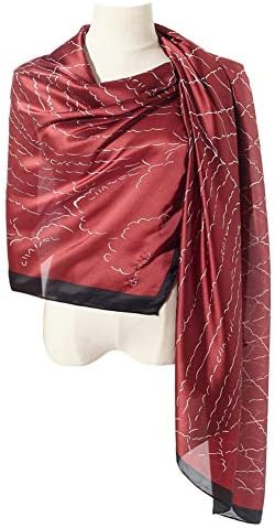 Cyzlann Women's Scarves 100% Silk Long Lightweight Scarfs for women