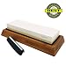 Whetstone 5000/10000 Grit Knife Sharpening Stone & Polishing Kit | 4-in-1 Waterstone Sharpener Set with NonSlip Bamboo Base & Angle Guide by Bili Life