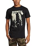 Impact Merchandising Men's David Bowie Guitar T-Shirt, Coal, Large