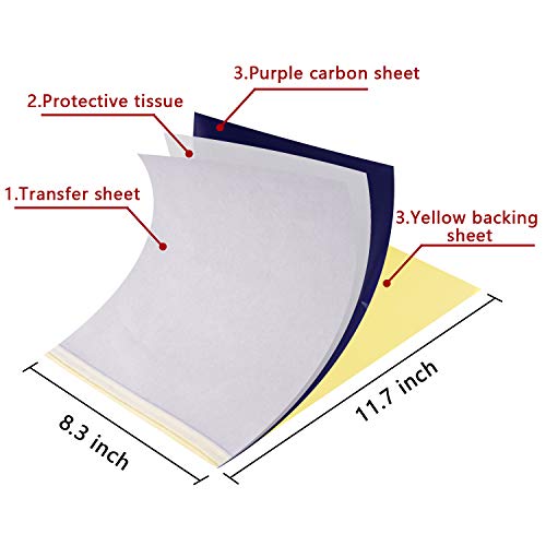 Tattoo Transfer Paper, 35 Sheets Tattoo Stencil Transfer Paper for