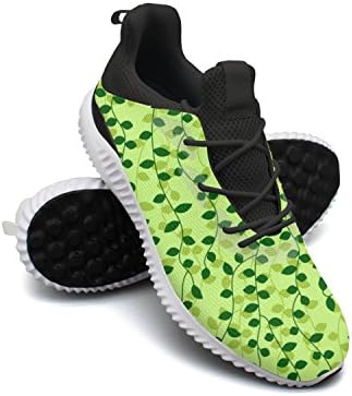 ipdterty Jogger Green Plant Climbing Men's Wear-resistant Athletic Shoes