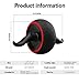 Ab Roller Wheel Power Wheel Exercise Fitness Abdominal Carver with Knee Mat Anti-Slip Handles ,Training Equipment