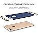 RANVOO iPhone 7 Plus Case, Slim Fit Thin Hard Stylish Cover 3 in 1 Detachable Case, Blue [Clip-ON Series]