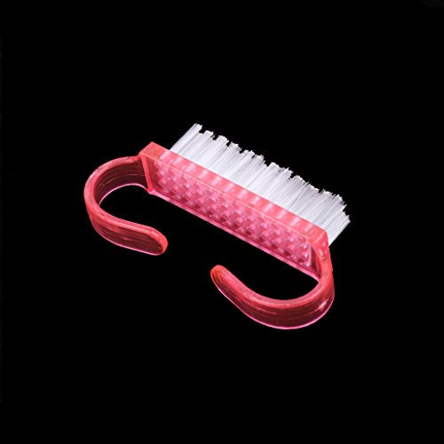 SCASTOE 10pcs Plastic Handle Nail Brushes Fingernail Cleaning Manicure Tools Accessories