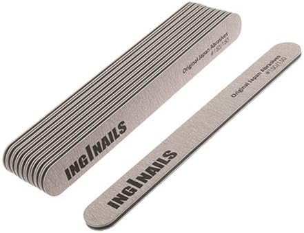High Quality Professional Straight Nail File, zebra - black centre, sandpaper emery board 150/150 grit - 10pcs/pack