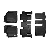 MAXLINER Floor Mats 3 Row Liner Set Black for 2013-2018 Nissan Pathfinder / 2013 Infiniti JX35 / 2014-2019 QX60
