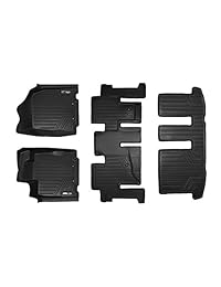 MAXLINER MAXFLOORMAT, juego de tapetes de piso (3 filas) para camioneta, color negro.