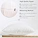 HIPPIH 18 x 18 Pillow Inserts Set of 4, Hypoallergenic Decorative Square Pillow Form Insert with Zips, White