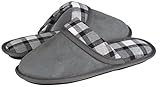 HomeTop Women’s Cozy Fabric Slip On House Slippers