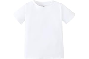 Magic Park 6M-14Y Baby Short Long Sleeve Tee Tops Toddler T-Shirt Kids Solid Color Shirts Boys Girls Casual Blouse