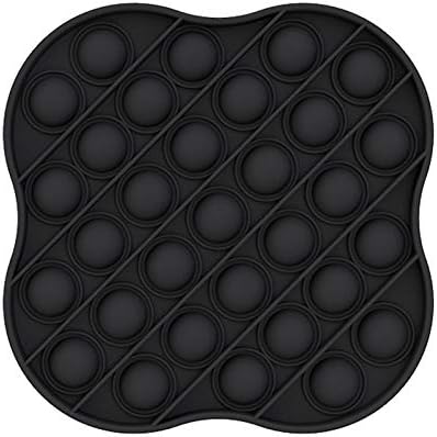 Disuozn スクイーズ玩具 プッシュポップバブルフィジェット 感覚玩具 人気 プッシュポップポップ そわそわおもちゃ ボードゲーム Pop It Fidget いよいよ人気ブランド Toy Adhd 贈り物 減圧玩具 誕生日 親子 自閉症特別支援ストレスリリーフ ブラック ストレス解消 子供