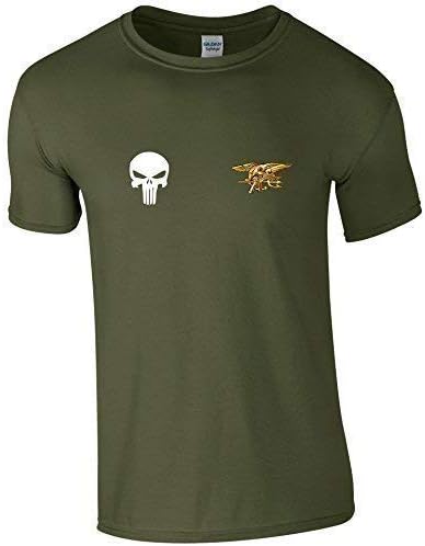 US Navy Seals US Army Punisher Skull Mens T Shirt Unofficial